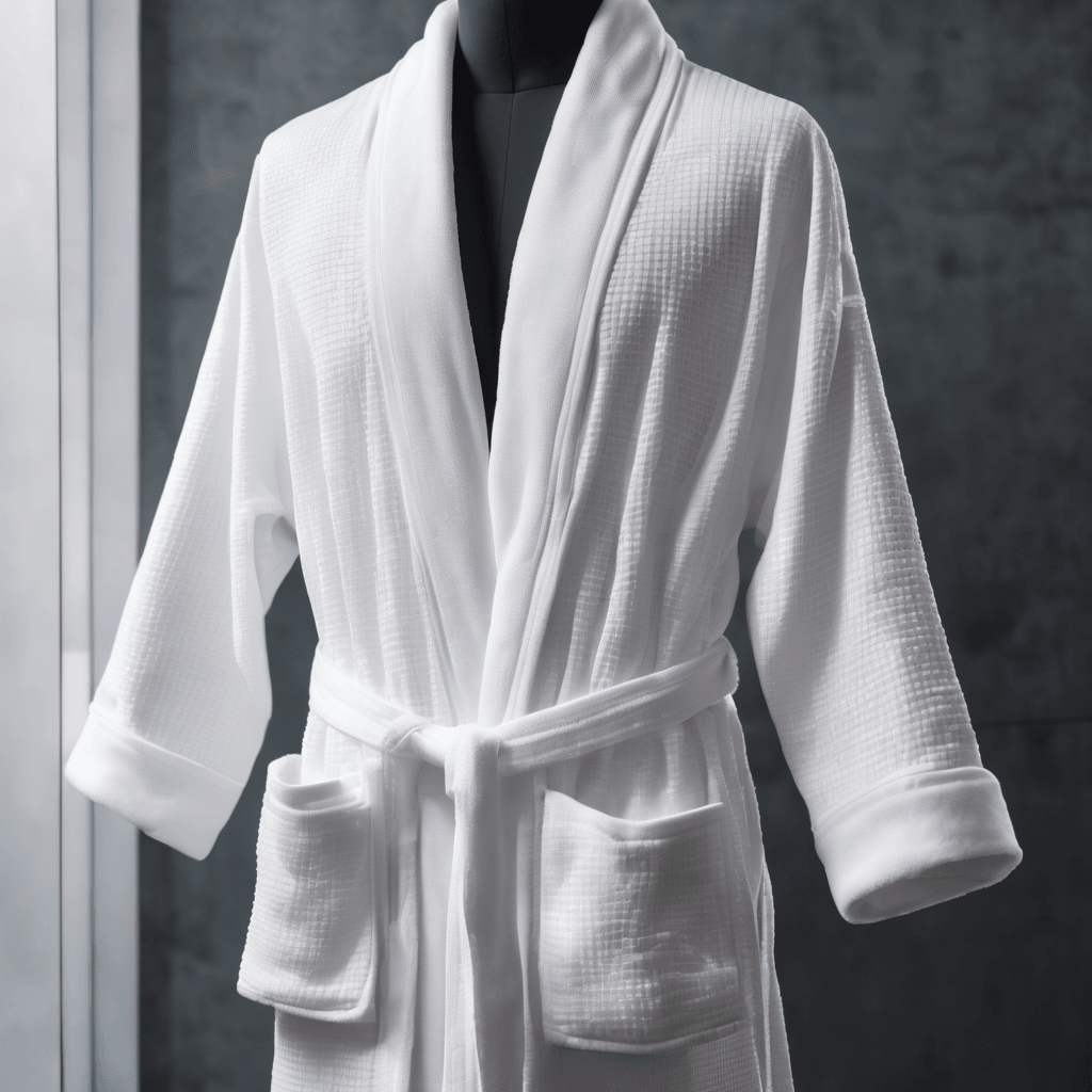 100% Turkish Cotton Mid-Calf Bathrobe with Pockets - Presidential Comfort