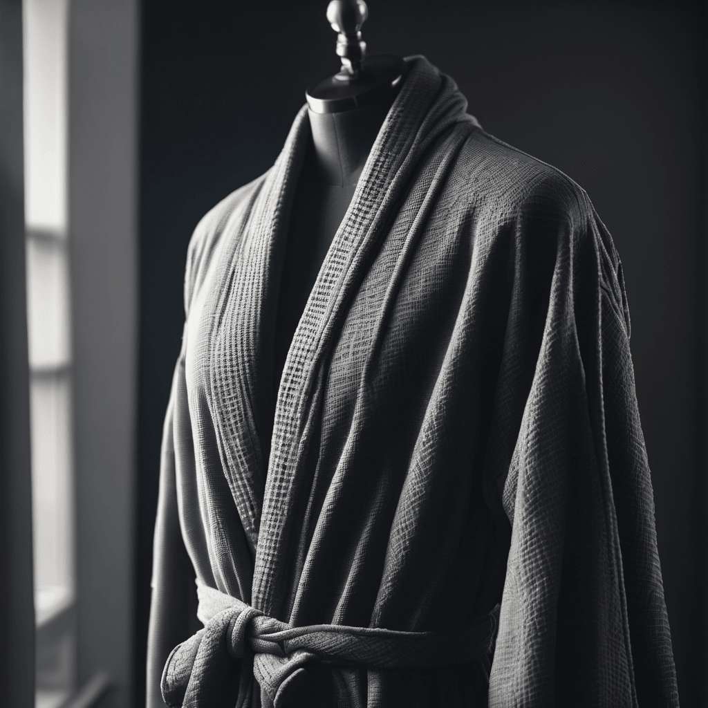 100% Turkish Cotton Mid-Calf Bathrobe with Pockets - Presidential Comfort