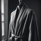 100% Turkish Cotton Mid-Calf Bathrobe with Pockets - Presidential Comfort