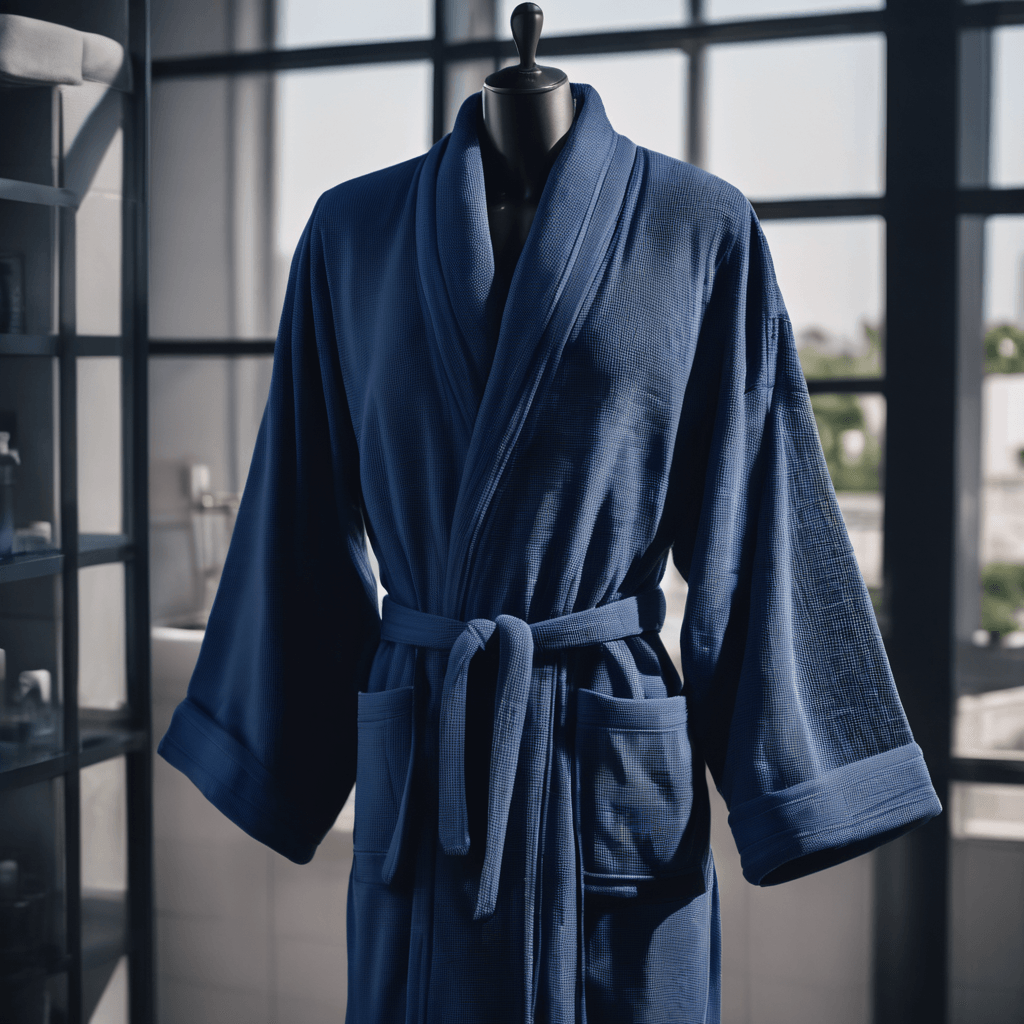 100% Turkish Cotton Mid-Calf Bathrobe with Pockets - Presidential Comfort