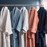 100% Turkish Cotton Mid-Calf Bathrobe with Pockets - Presidential Comfort