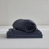 Bamboo Sheet Set in Navy Blue